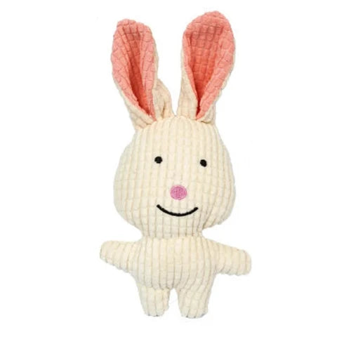 Jouet pour Chihuahua : peluche en forme de lapin blanc – Idéal pour occuper et divertir votre petit chien ou chat