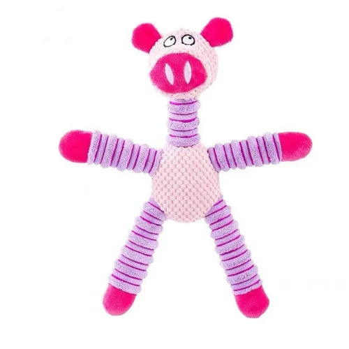 Jouet pour Chihuahua : peluche en forme de cochon rose – Idéal pour occuper et divertir votre petit chien ou chat