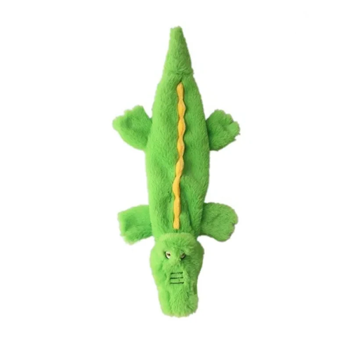 Jouet pour Chihuahua : peluche en forme de crocodile vert – Idéal pour occuper et divertir votre petit chien ou chat