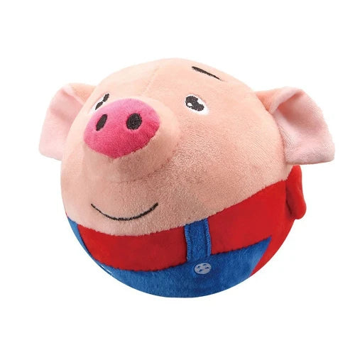 Jouet pour Chihuahua : peluche musicale en forme de cochon rouge – Idéal pour stimuler et divertir votre petit chien ou chat