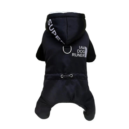 Manteau pour Chihuahua : combinaison noire runer – Confortable, parfait pour protéger votre petit chien ou chat pendant les promenades