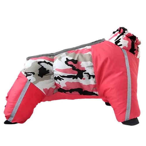 Manteau pour Chihuahua : combinaison ski camouflage rose – Confortable, parfait pour protéger votre petit chien ou chat pendant les promenades