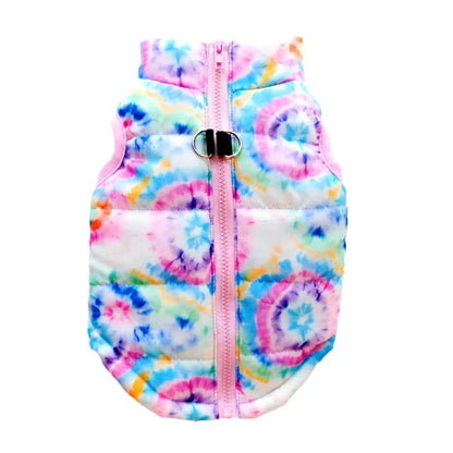 Manteau pour Chihuahua : doudoune motifs arc en ciel – Confortable, parfait pour protéger votre petit chien ou chat pendant les promenades