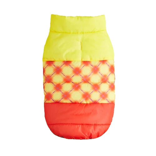 Manteau pour Chihuahua : doudoune orange et jaune – Confortable, parfait pour protéger votre petit chien ou chat pendant les promenades