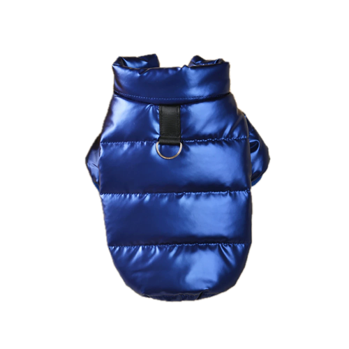 Manteau pour Chihuahua : doudoune matelassée bleue – Confortable, parfait pour protéger votre petit chien ou chat pendant les promenades