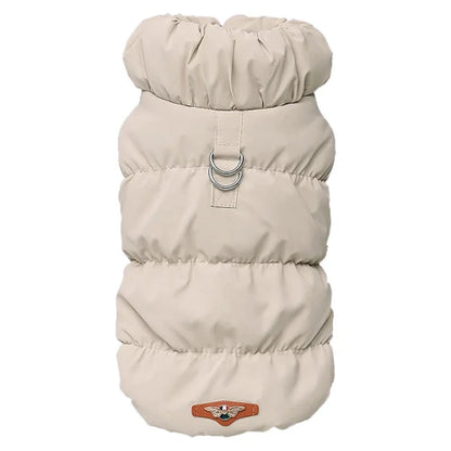 Manteau pour Chihuahua : doudoune rembourrée kaki / beige – Confortable, parfait pour protéger votre petit chien ou chat pendant les promenades