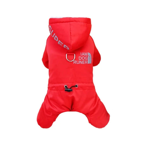 Manteau pour Chihuahua : veste imperméable rouge runer – Confortable, parfait pour protéger votre petit chien ou chat pendant les promenades