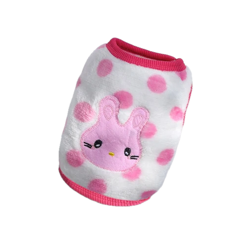 Chihuahua Sweater: Pink &amp; White Rabbit
