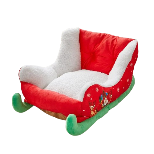 Panier Chihuahua : Luge Noël