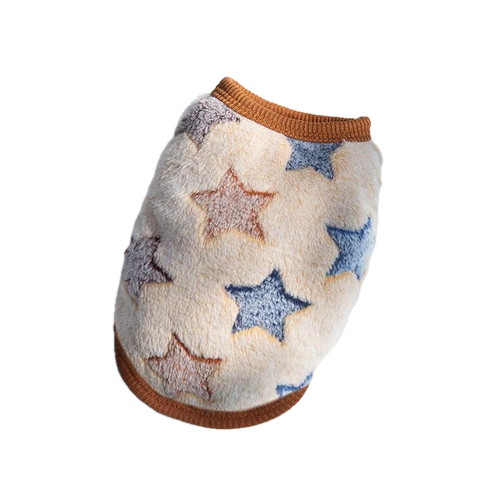 Chihuahua Sweater: Beige Brown Stars