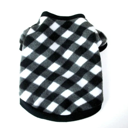 Pull pour Chihuahua à carreaux noir et blanc – Confortable, vêtement parfait pour garder votre petit chien ou chat au chaud