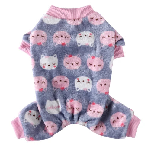 Pyjama Chihuahua : Chats Gris et Rose