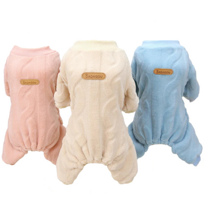 Pyjama polaire rose blanc ou bleu pour Chihuahua – Confortable et chaud, idéal pour garder votre petit chien ou chat au chaud pendant la nuit
