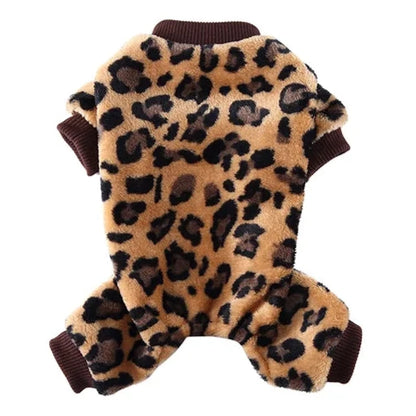 Pyjama couleur léopard pour Chihuahua – Confortable, idéal pour garder votre petit chien ou chat au chaud pendant la nuit