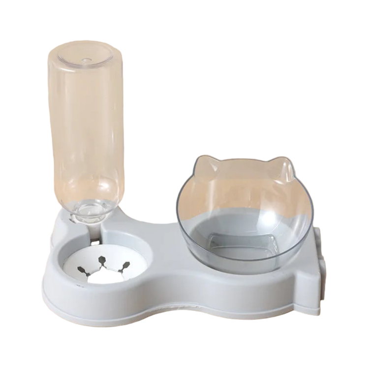 Gamelle Chien : Double support plastique
