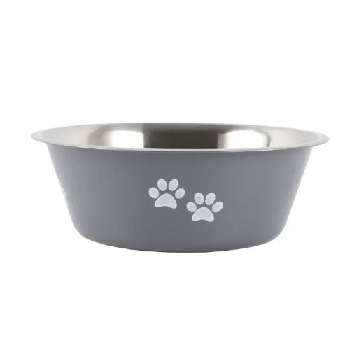 Gamelle Chien : Grise acier inoxydable