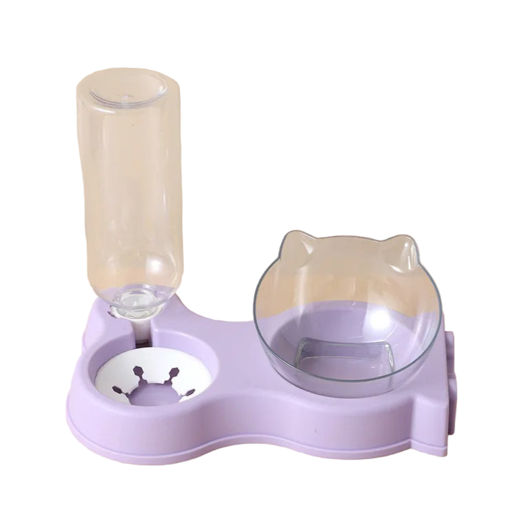 Gamelle Chien : Double support plastique