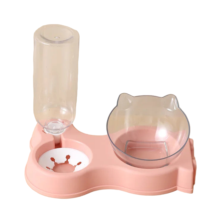 Gamelle Chien : Double support plastique