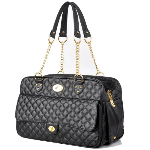 Transport Chihuahua : Sac en Cuir Noir