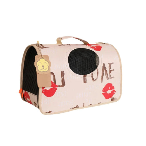 Transport Chihuahua : Sac Beige motifs Love