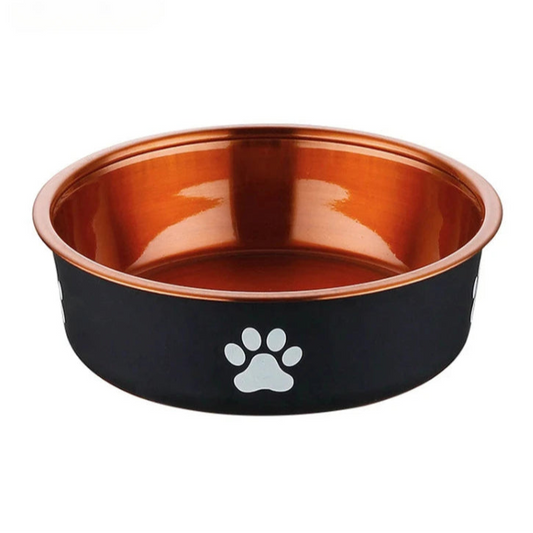 Gamelle Chien : Noire et Bronze