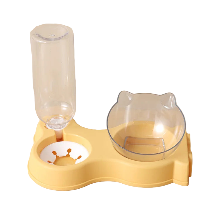 Gamelle Chien : Double support plastique