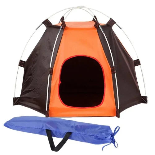 Niche pour Chihuahua - Tente de camping noire – pratique pour offrir à votre petit chien ou chat un abri confortable en extérieur