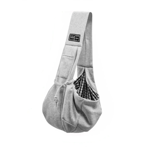 Sac bandoulière de transport gris pour Chihuahua – Léger et pratique, il permet de transporter facilement votre petit chien ou chat en toute sécurité