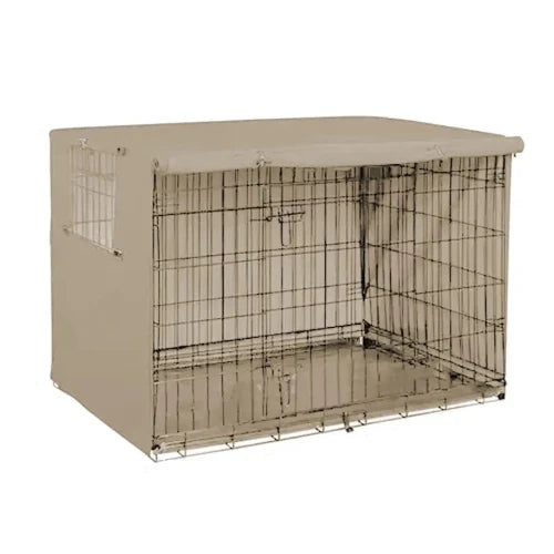 Niche Chien : Housse de Cage Grise