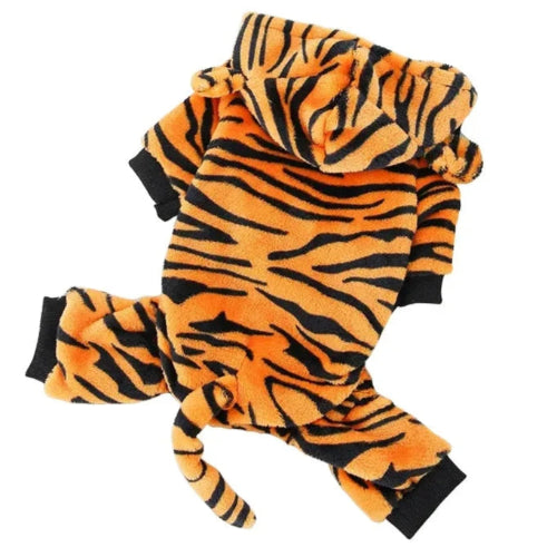 Déguisement Chihuahua : costume de tigre confortable et tendance, parfait pour les fêtes, évènements, anniversaires ou halloween – taille parfaite pour les petits chiens