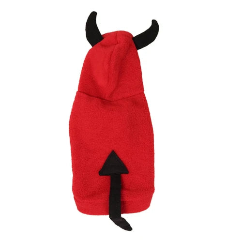 Déguisement Chihuahua : costume de diable rouge confortable et tendance, parfait pour les fêtes, évènements, anniversaires ou halloween – taille parfaite pour les petits chiens