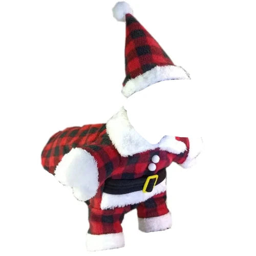 Déguisement Chihuahua : Père Noël à Carreaux