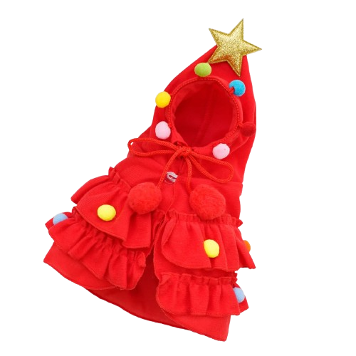 Déguisement Chihuahua : Sapin de Noël Rouge