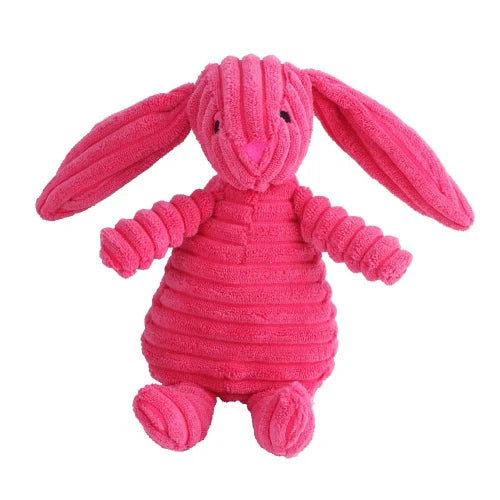 Jouet pour Chihuahua : peluche en forme de lapin rose – Idéal pour occuper et divertir votre petit chien ou chat