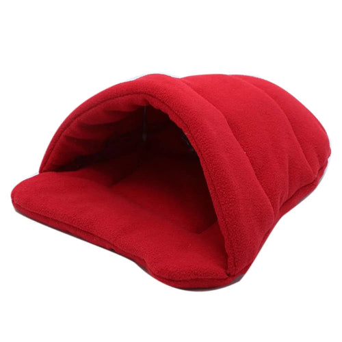 Niche pour Chihuahua en forme de chausson rouge – Confort maximal, parfait pour les petits chiens ou chats