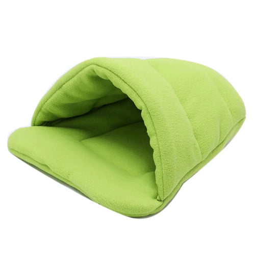 Niche pour Chihuahua en forme de chausson vert – Confort maximal, parfait pour les petits chiens ou chats
