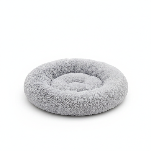 Niche pour petits chiens en forme de nid. Couleur gris clair. Vendu sur la boutique Mon Petit Chihuahua. Convient aussi aux Chats.
