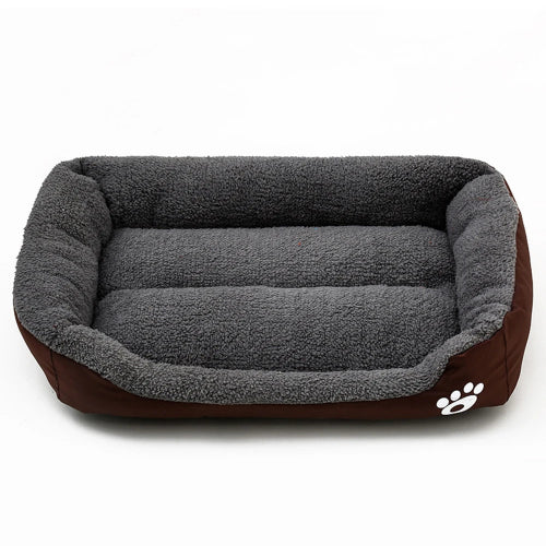 Niche pour Chihuahua : Panière gris et marron – Confort maximal avec intérieur moelleux, parfait pour les petits chiens ou chats