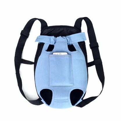 Transport : Porte-bébé ventral bleu ciel pour Chihuahua – Confortable et pratique, idéal pour transporter votre petit chien ou chat